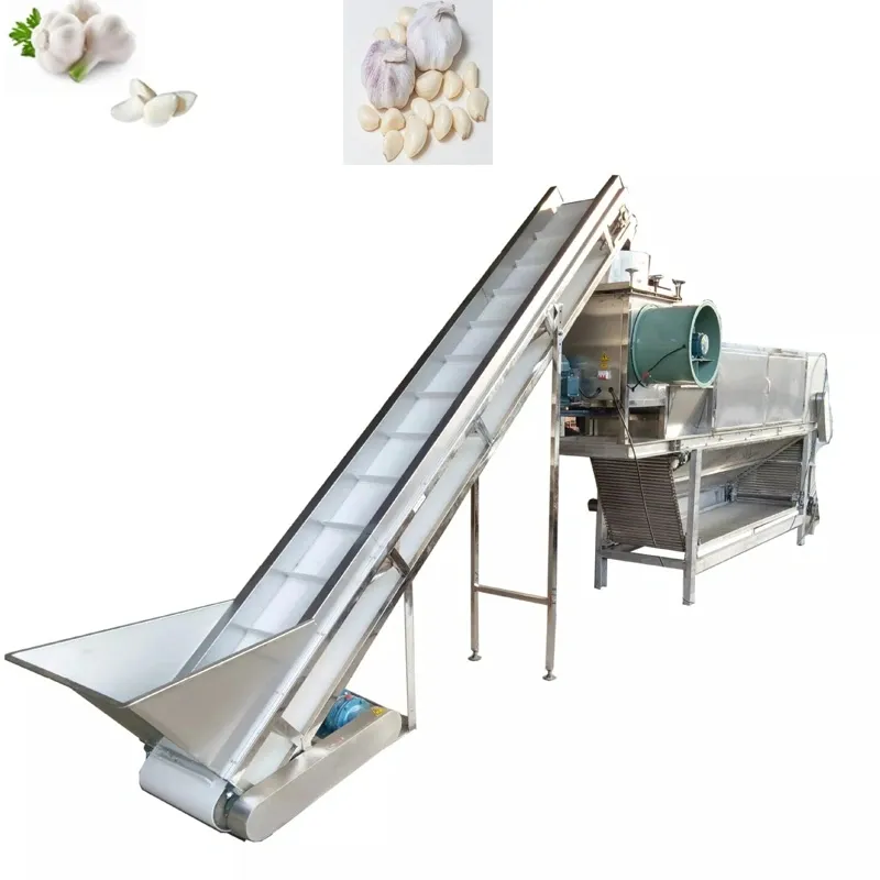 Auglýsing hvítlauks flögnun vél